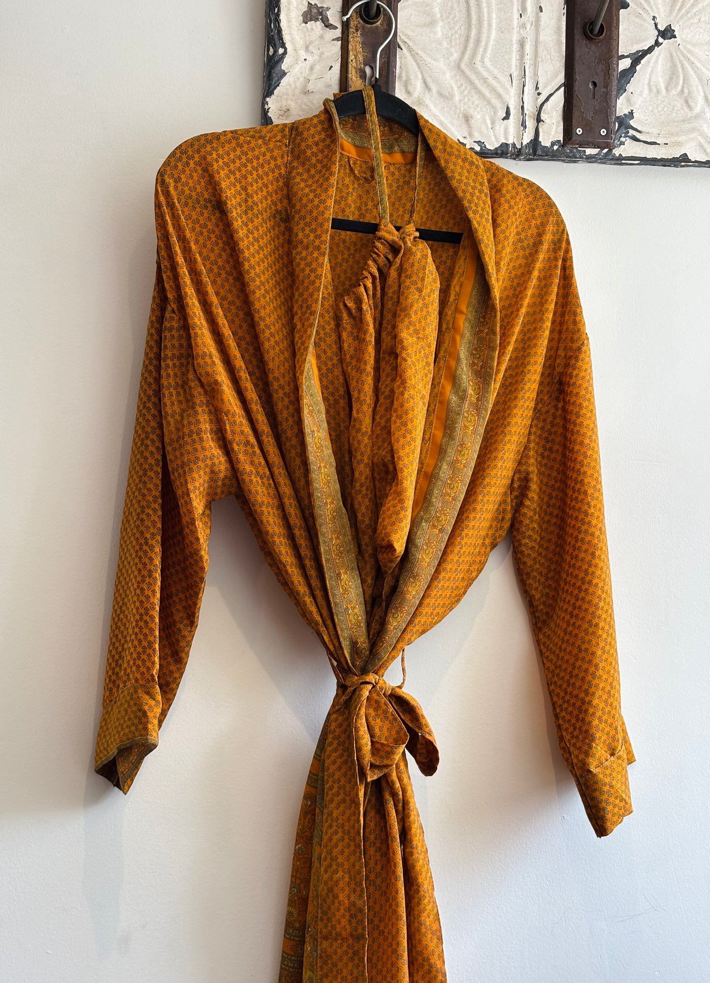 Upcycled Sari Robe - Long #B14