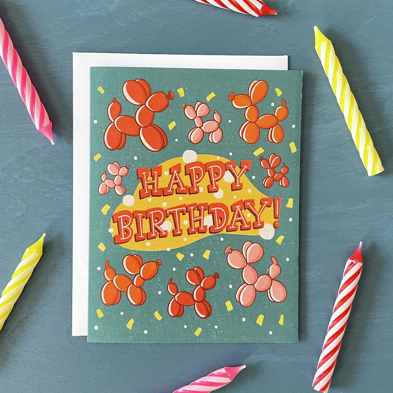 Carabara Designs Card - Birthday Balloon Animals