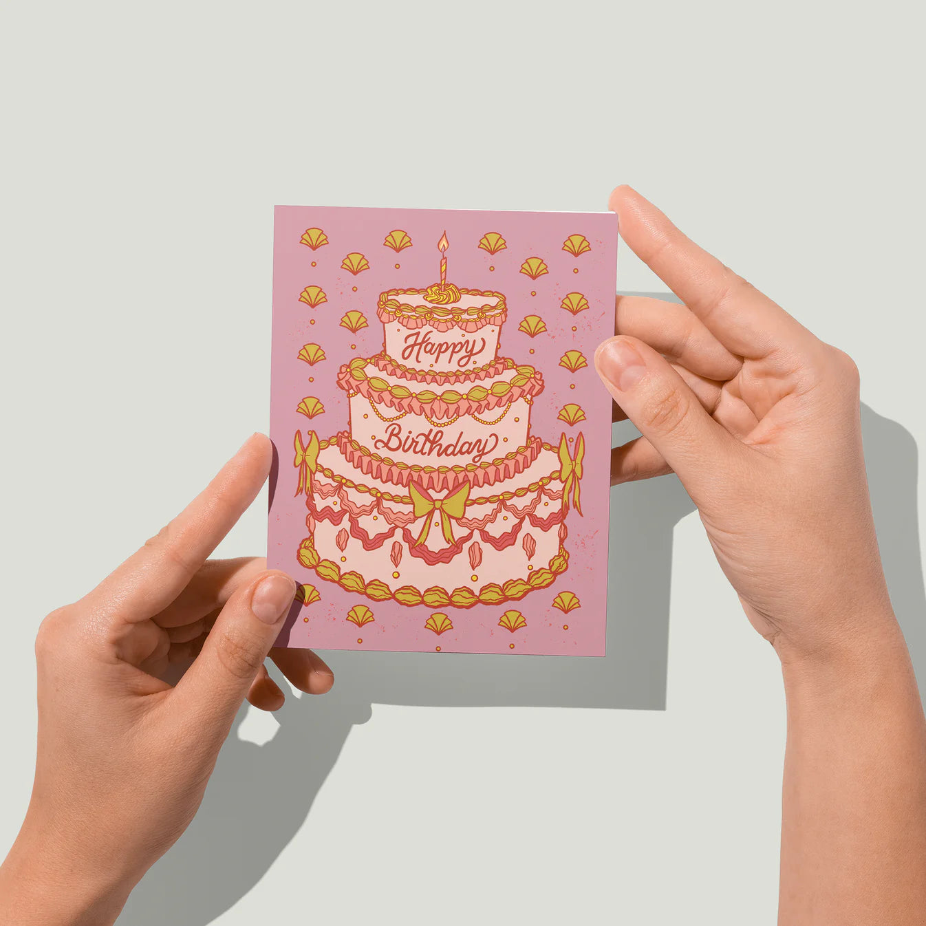 Carabara Designs Card - Happy Birthday Cake
