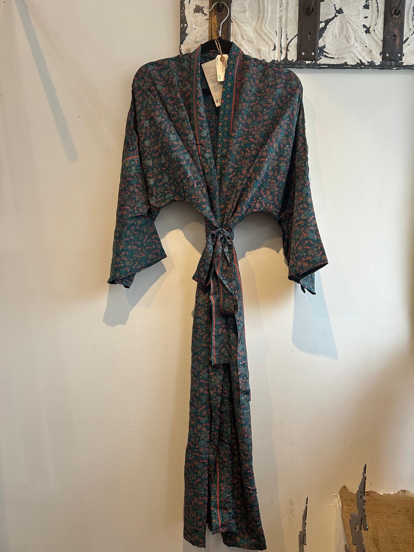 Upcycled Sari Robe - Long #C16