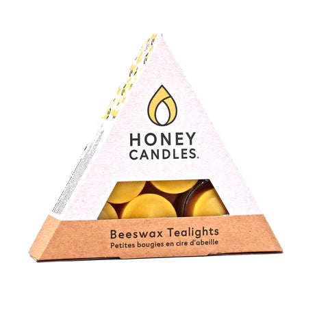 Honey Candles Beeswax Tealights (Set of 6)