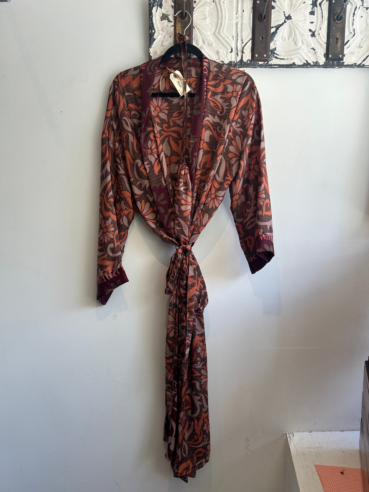 Upcycled Sari Robe - Long #A26