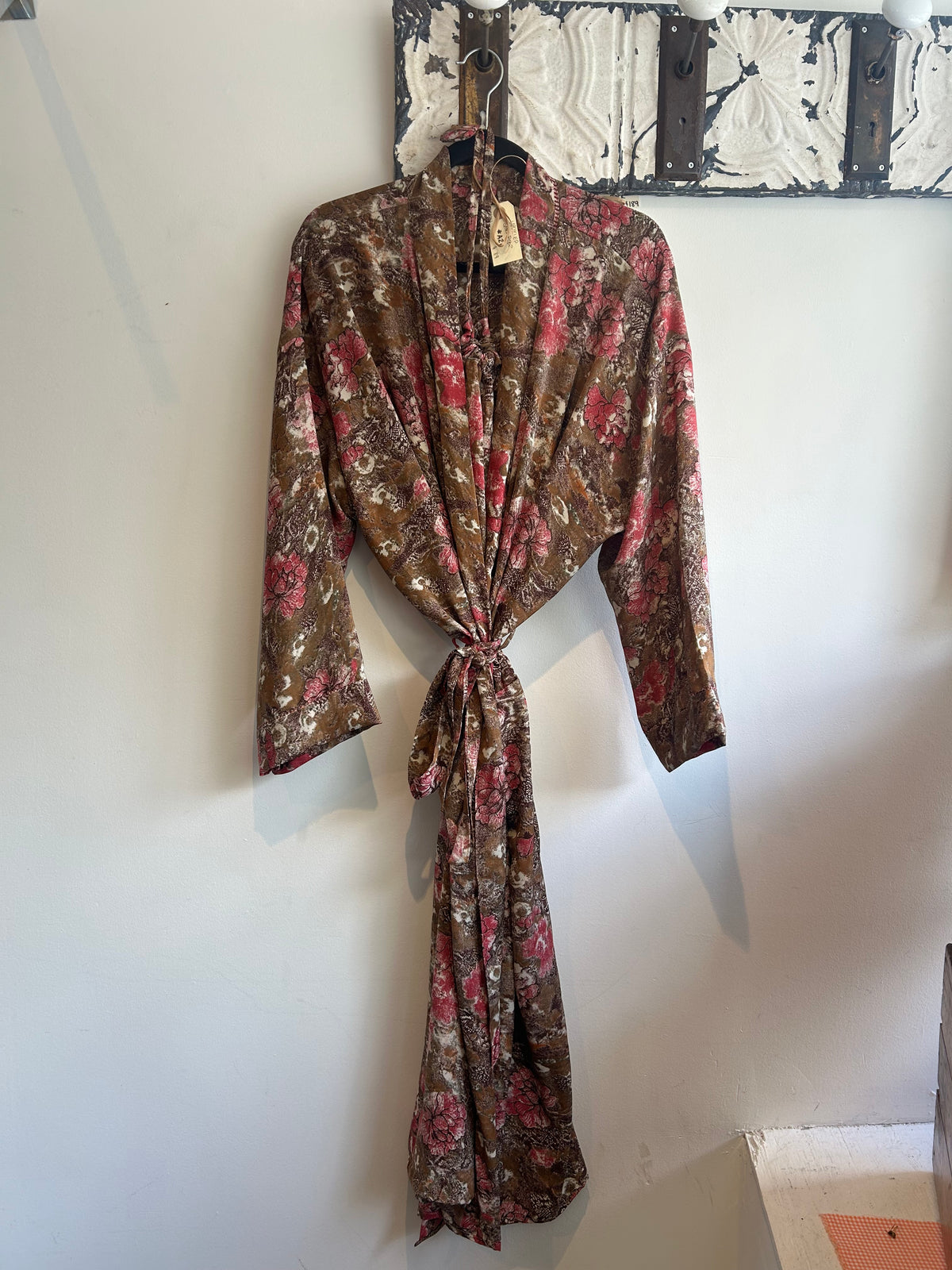 Upcycled Sari Robe - Long #A28