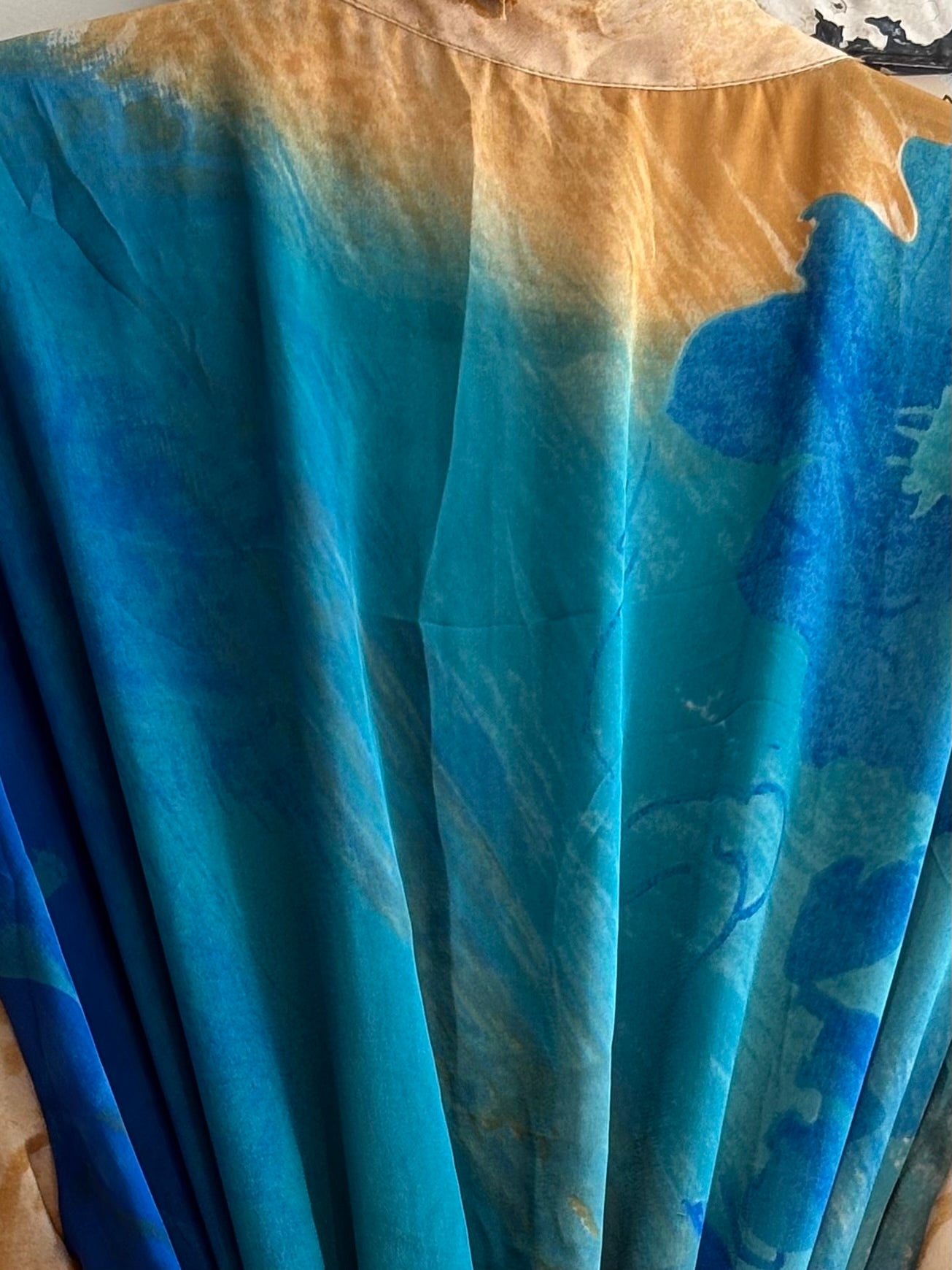 Upcycled Sari Robe - Long #B6