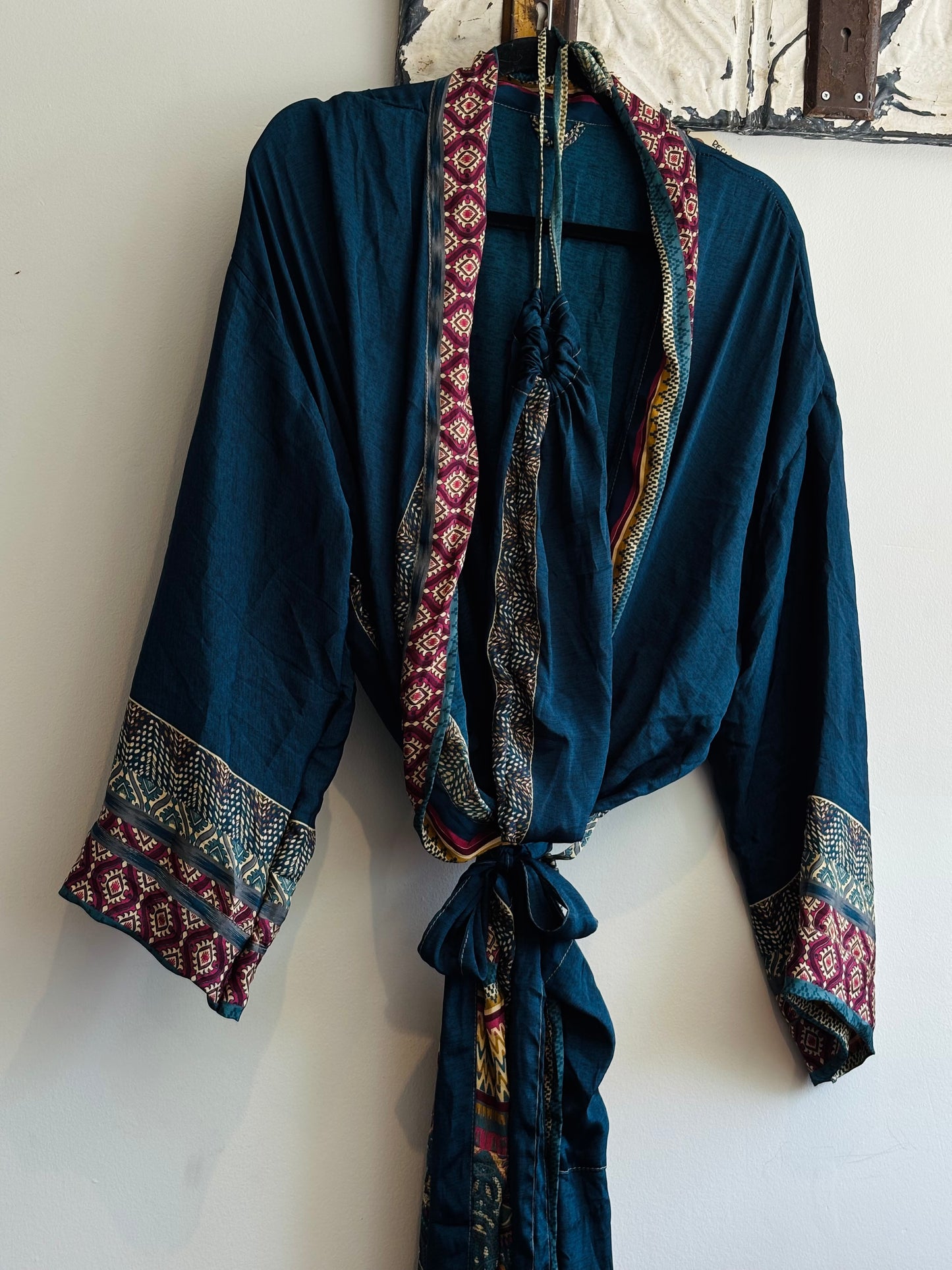 Upcycled Sari Robe - Long #B4