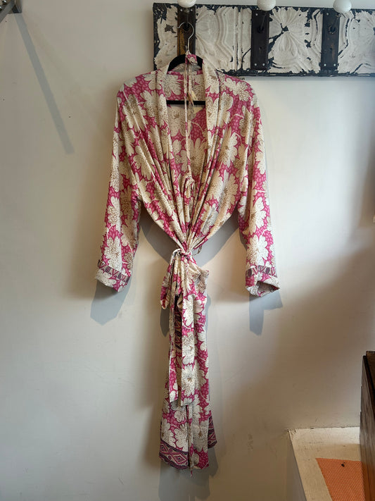 Upcycled Sari Robe - Long #A40