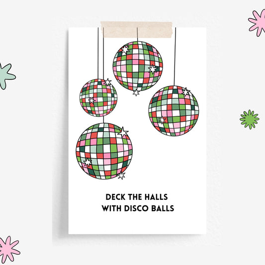 Studio CJOY Card - Disco Balls