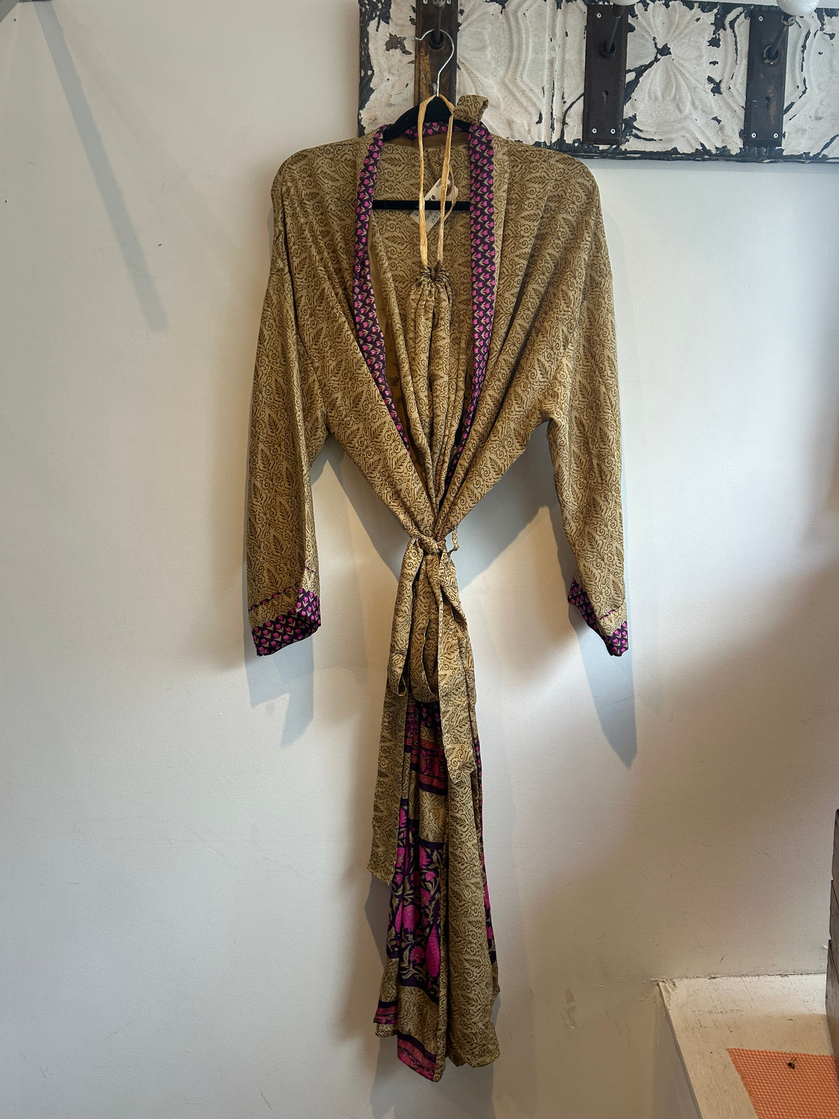 Upcycled Sari Robe - Long #A41