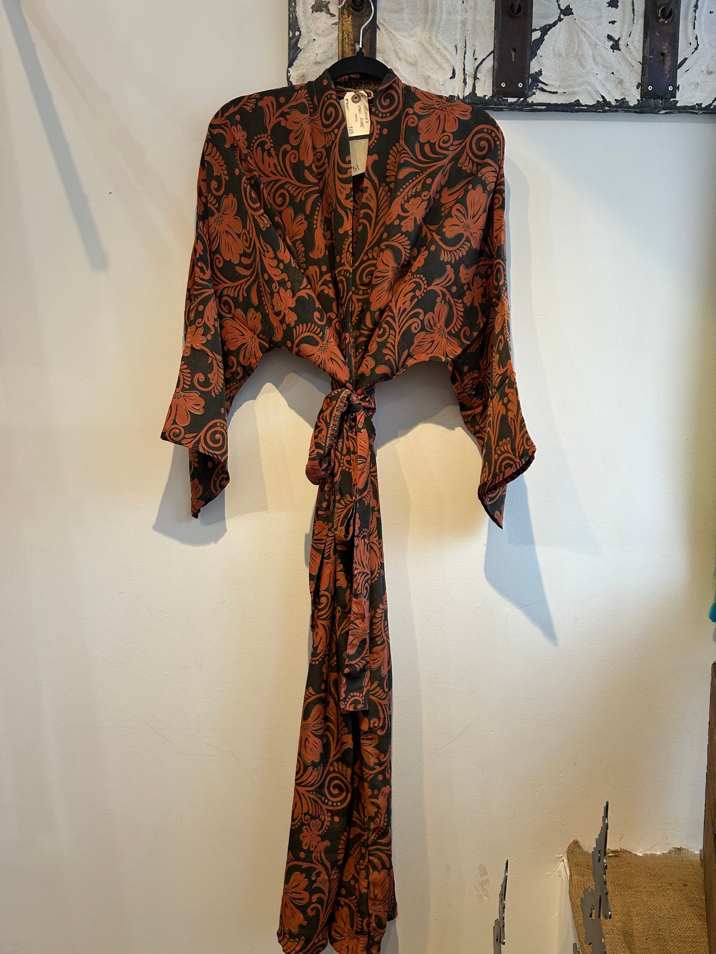 Upcycled Sari Robe - Long #C31