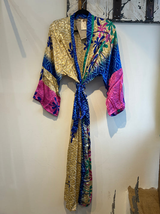 Upcycled Sari Robe - Long #C32