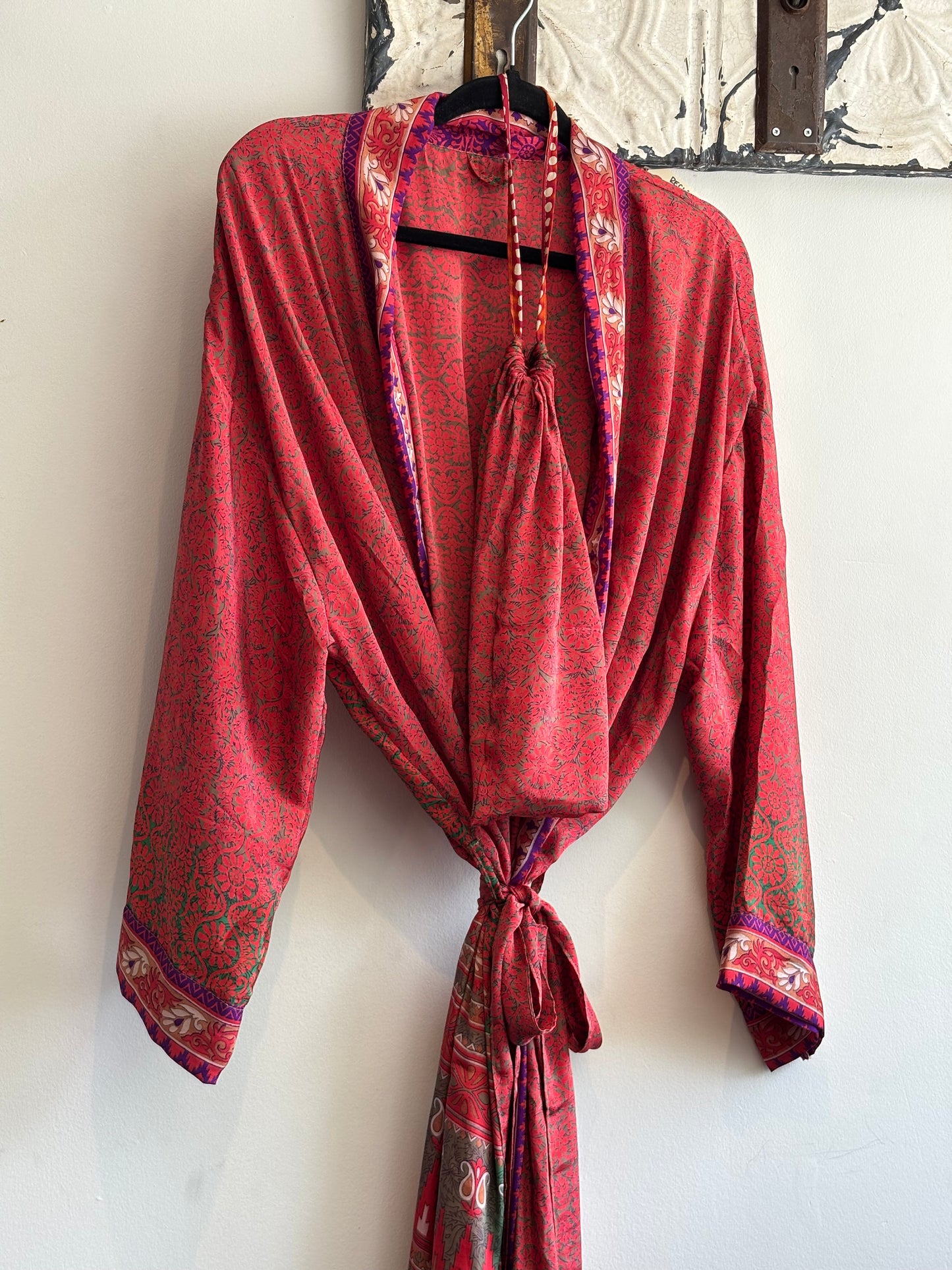 Upcycled Sari Robe - Long #B10