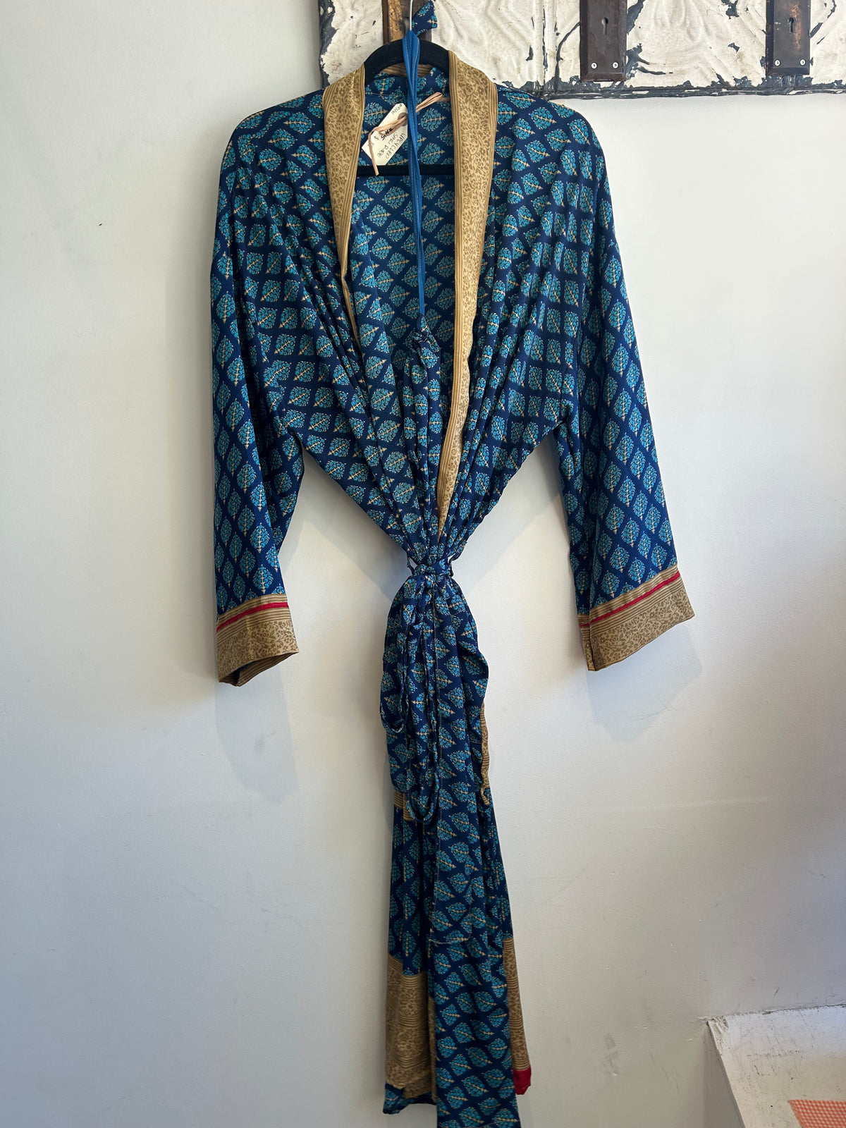 Upcycled Sari Robe - Long #A49