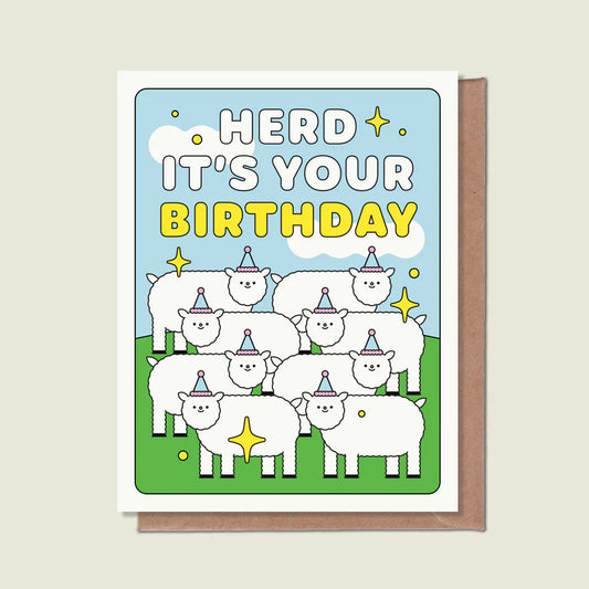 Épée Lapin Studio Card - Herd It’s Your Birthday