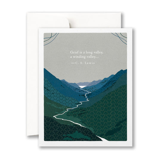 Positively Green Card - Grief Is A Long Valley (Lewis) - Sympathy