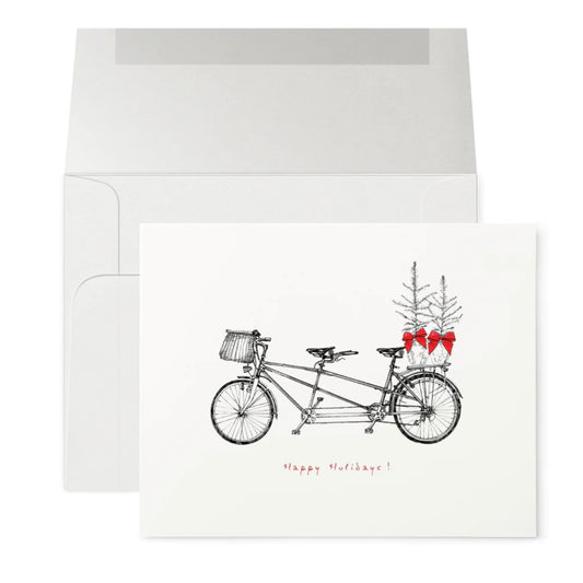 Petits Mots Card - Tandem Bike (Holiday)