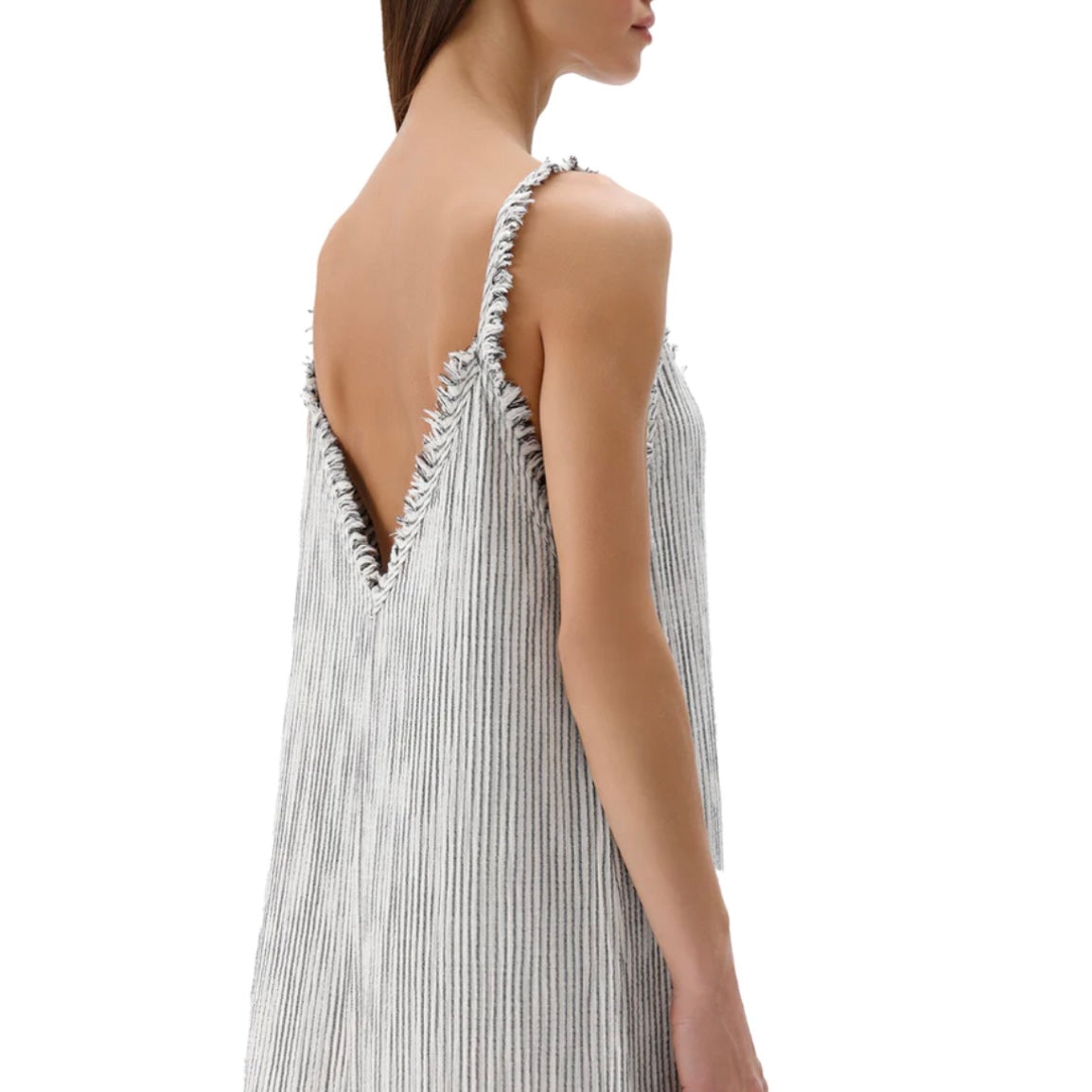 Pokoloko Striped Crinkle Strappy Dress