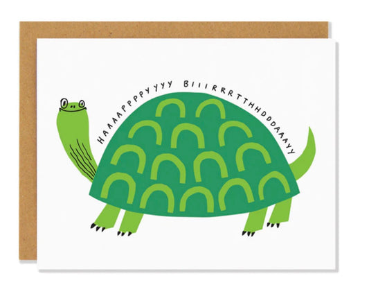 Badger and Burke Card - Turtle Happy Birthday