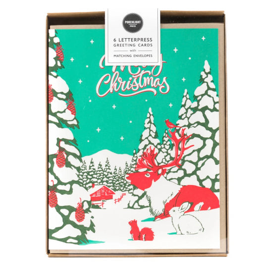 Porchlight Press Card - Country Christmas Animals (Box Set)