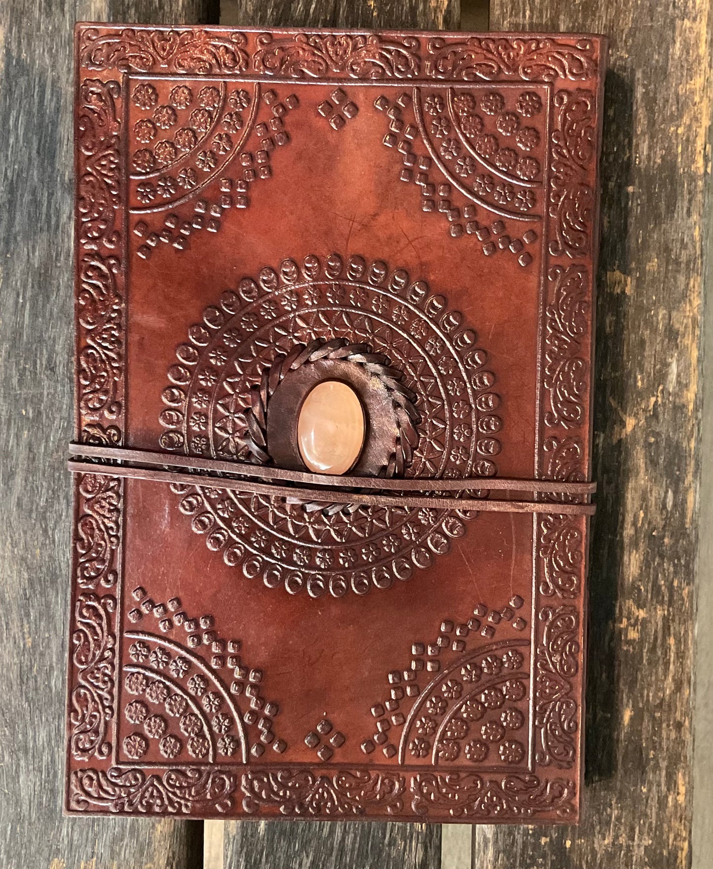 Hand Tooled Leather Journal Book