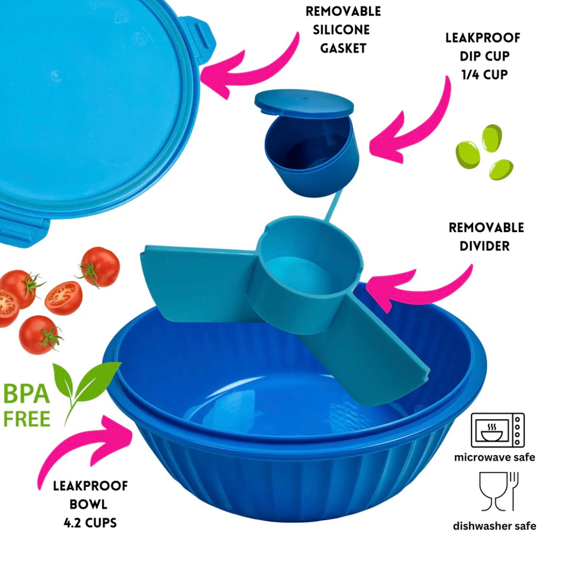 YUMBOX 3 Compartment Poke Bowl