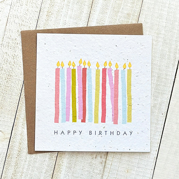 Okku Plantable Card - Birthday Candles