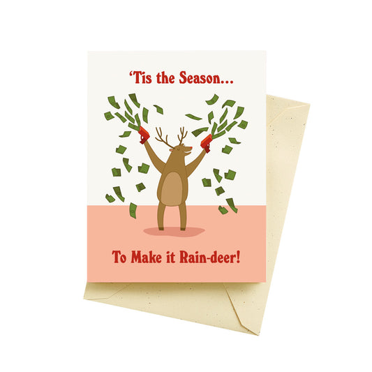 Seltzer Goods Cards - Make It Rain-deer