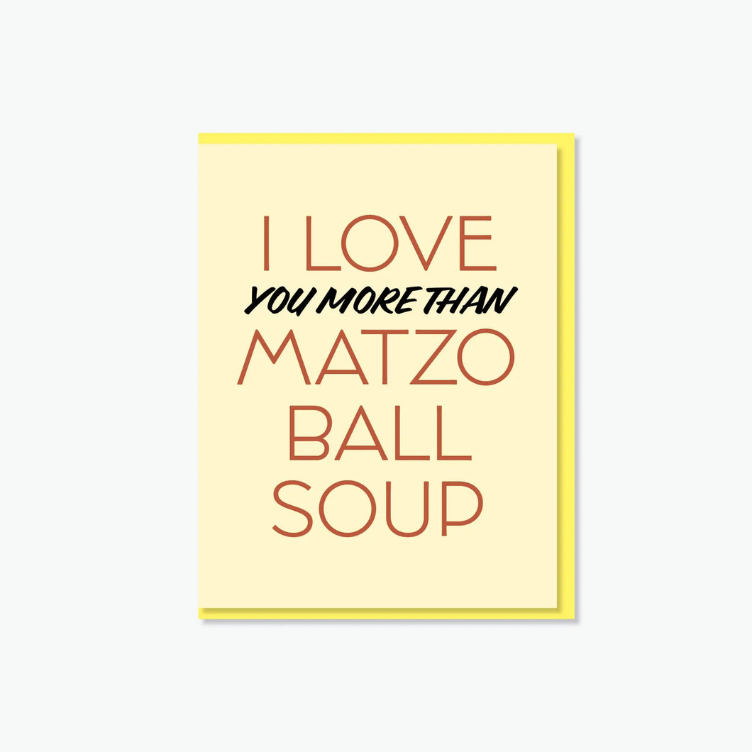 Everyday Yiddish Card - Matzo Ball Soup