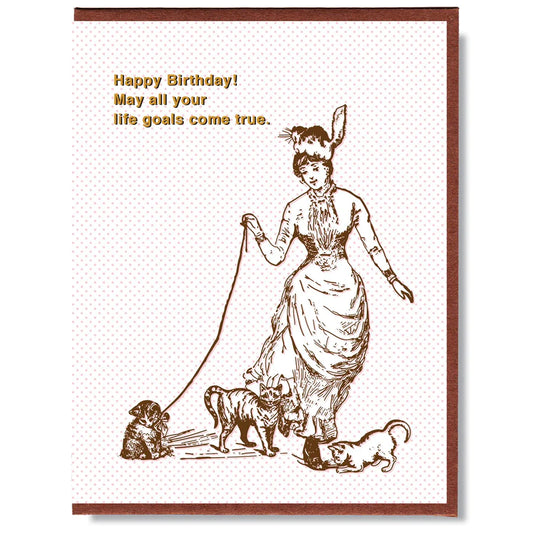 Smitten Kitten Card - Birthday Life Goals