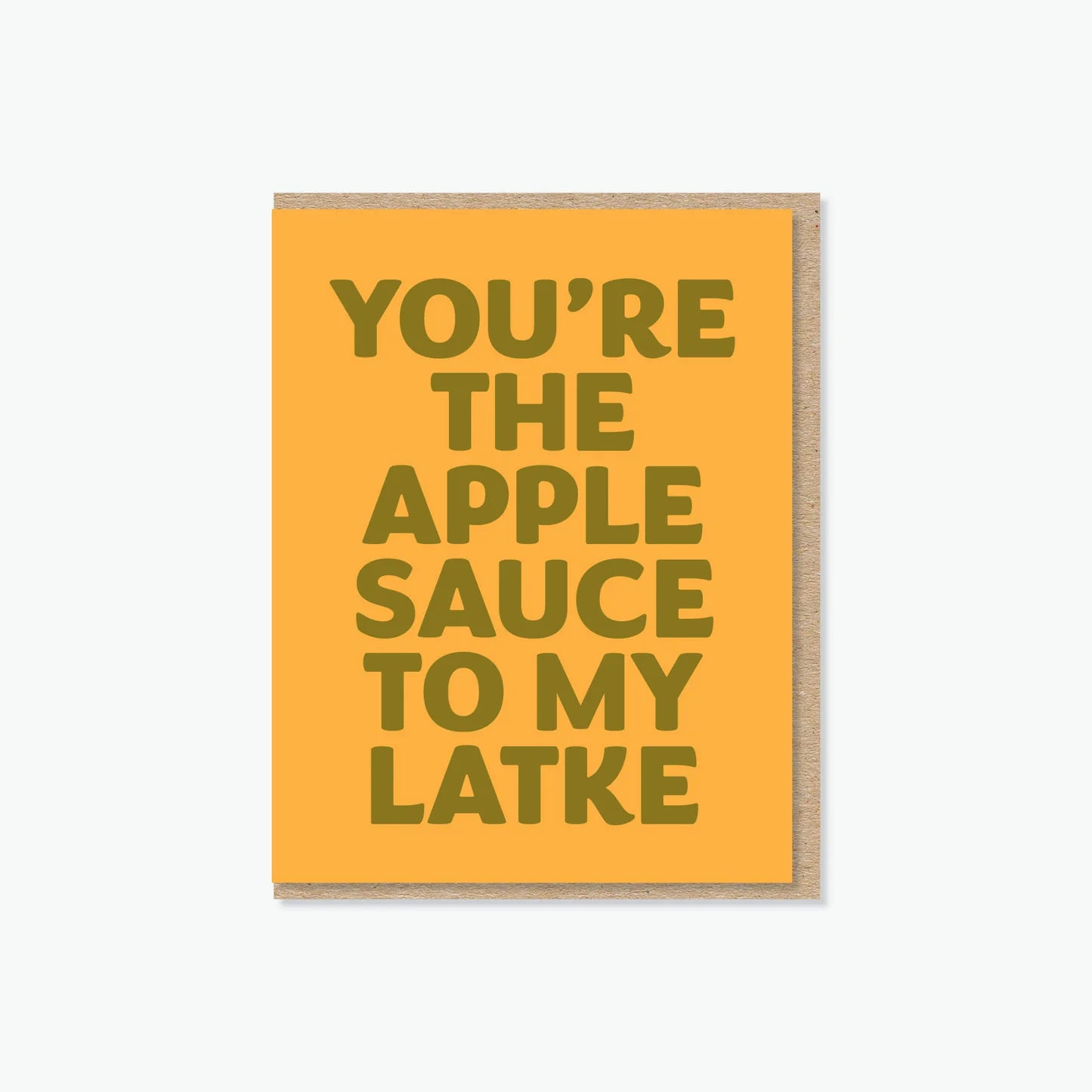 Everyday Yiddish Card - Applesauce & Latke