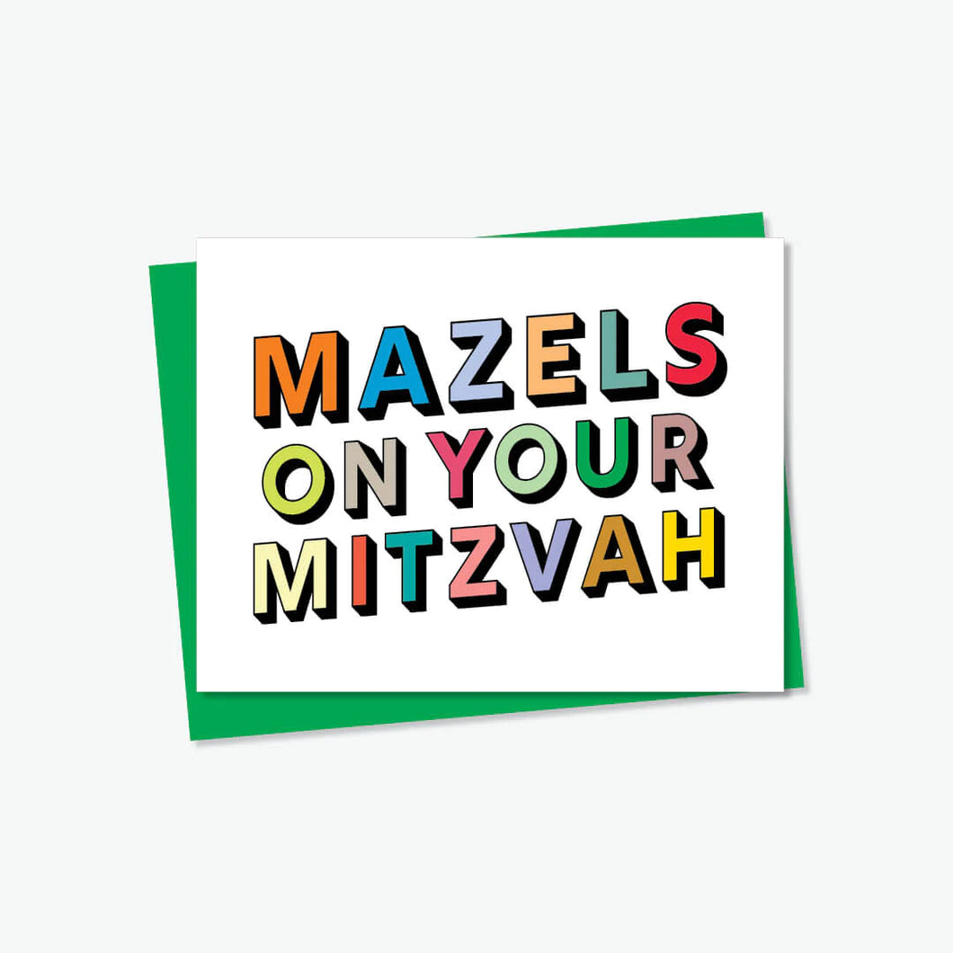 Everyday Yiddish Card - Mazels On Your Mitzvah