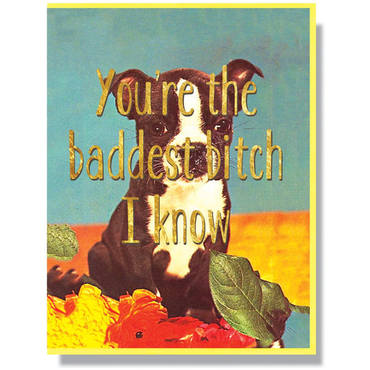 Smitten Kitten Card - Baddest Bitch I Know