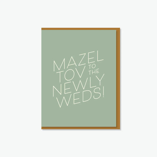 Everyday Yiddish Card - Mazel Tov Newly Weds