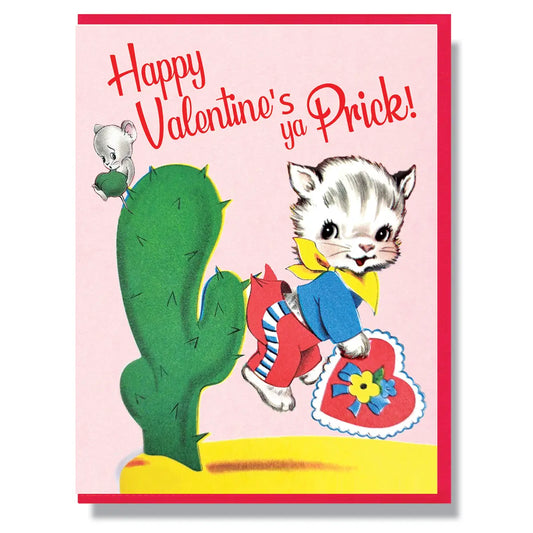 Smitten Kitten Card - Happy Valentines Prick