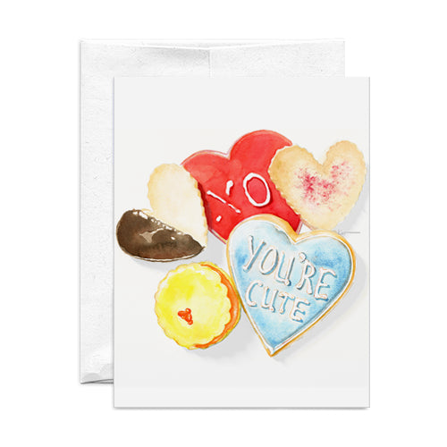 Kat Signature Card - Heart Cookies