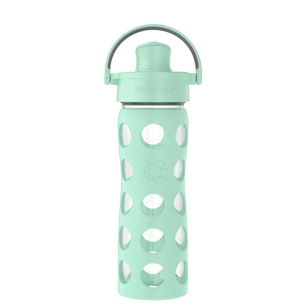 LifeFactory Glass Bottle With Active Flip Cap - 16oz