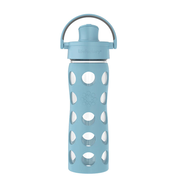 LifeFactory Glass Bottle With Active Flip Cap - 16oz