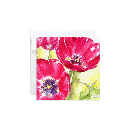 Kat Signature Mini Card - Magenta Tulip