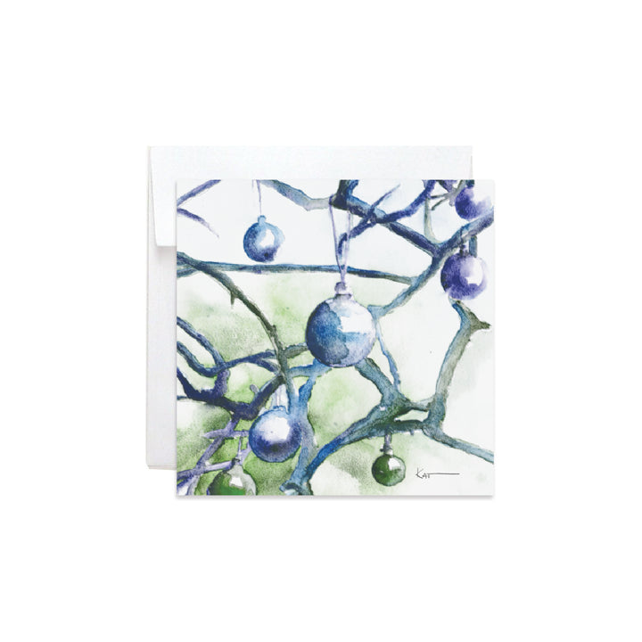 Kat Signature Mini Card - Blue Weeping Pea