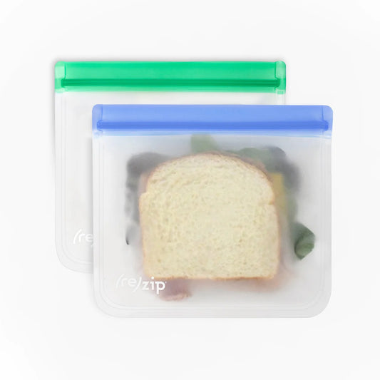 Re-Zip Lay-Flat Leakproof Reusable Storage Bag (2-Pack)