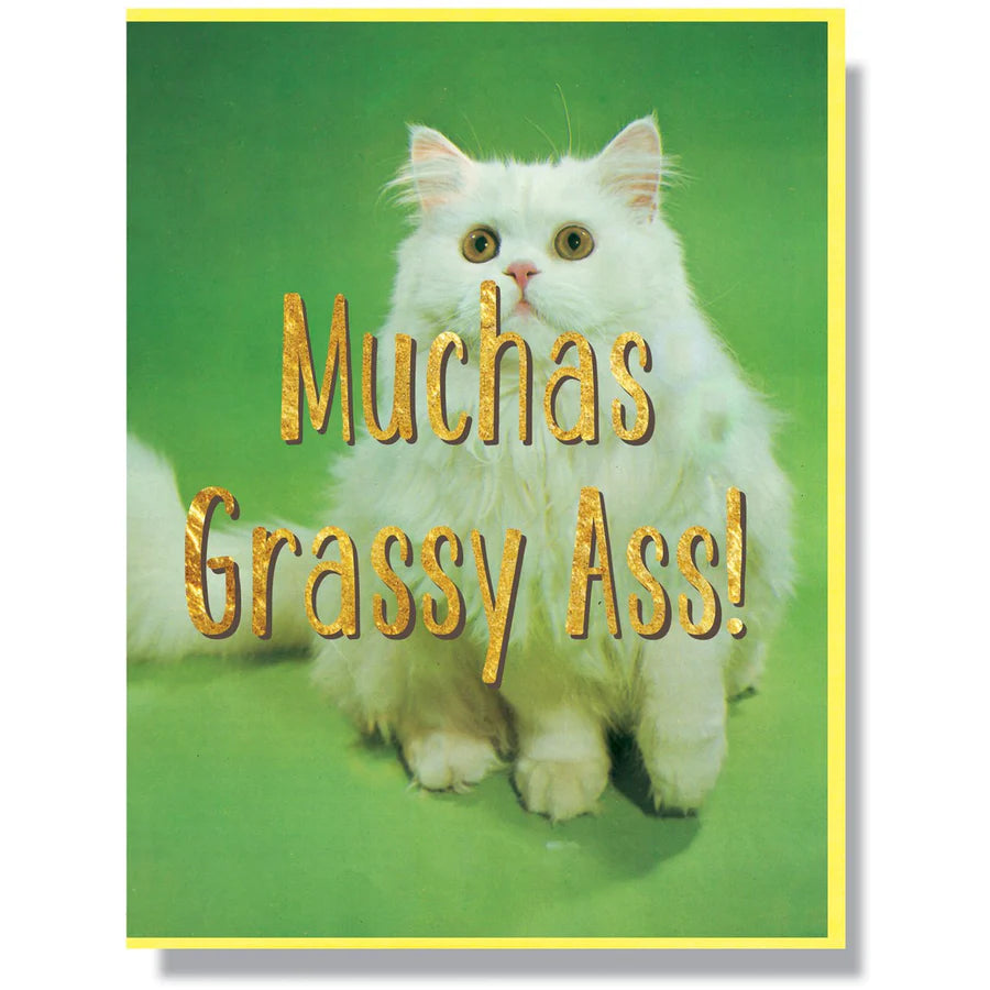 Smitten Kitten Card - Muchas Grassy Ass