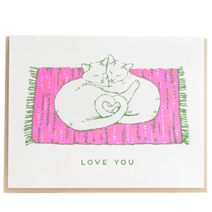Porchlight Press Card - Love You Cats