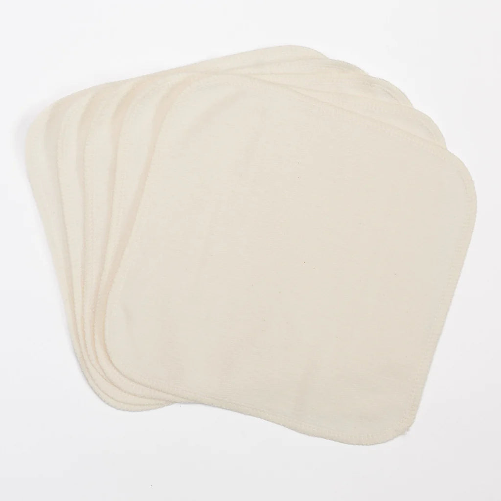 Colibri Bamboo/Organic Cotton Fleece Blend Washcloths - 5 Pack