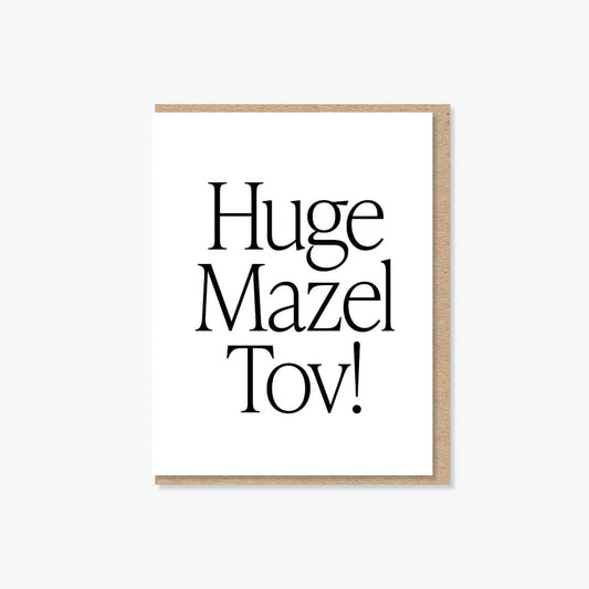 Everyday Yiddish Card - Huge Mazel Tov