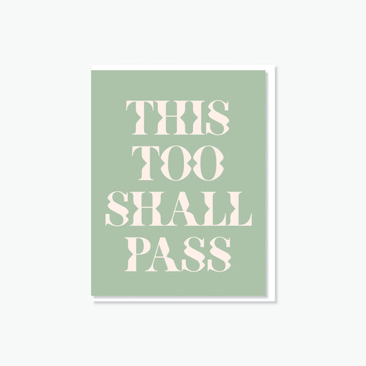 Everyday Yiddish Card - This Too Shall Pass