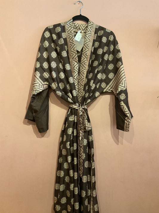 Upcycled Sari Robe - Long #N26