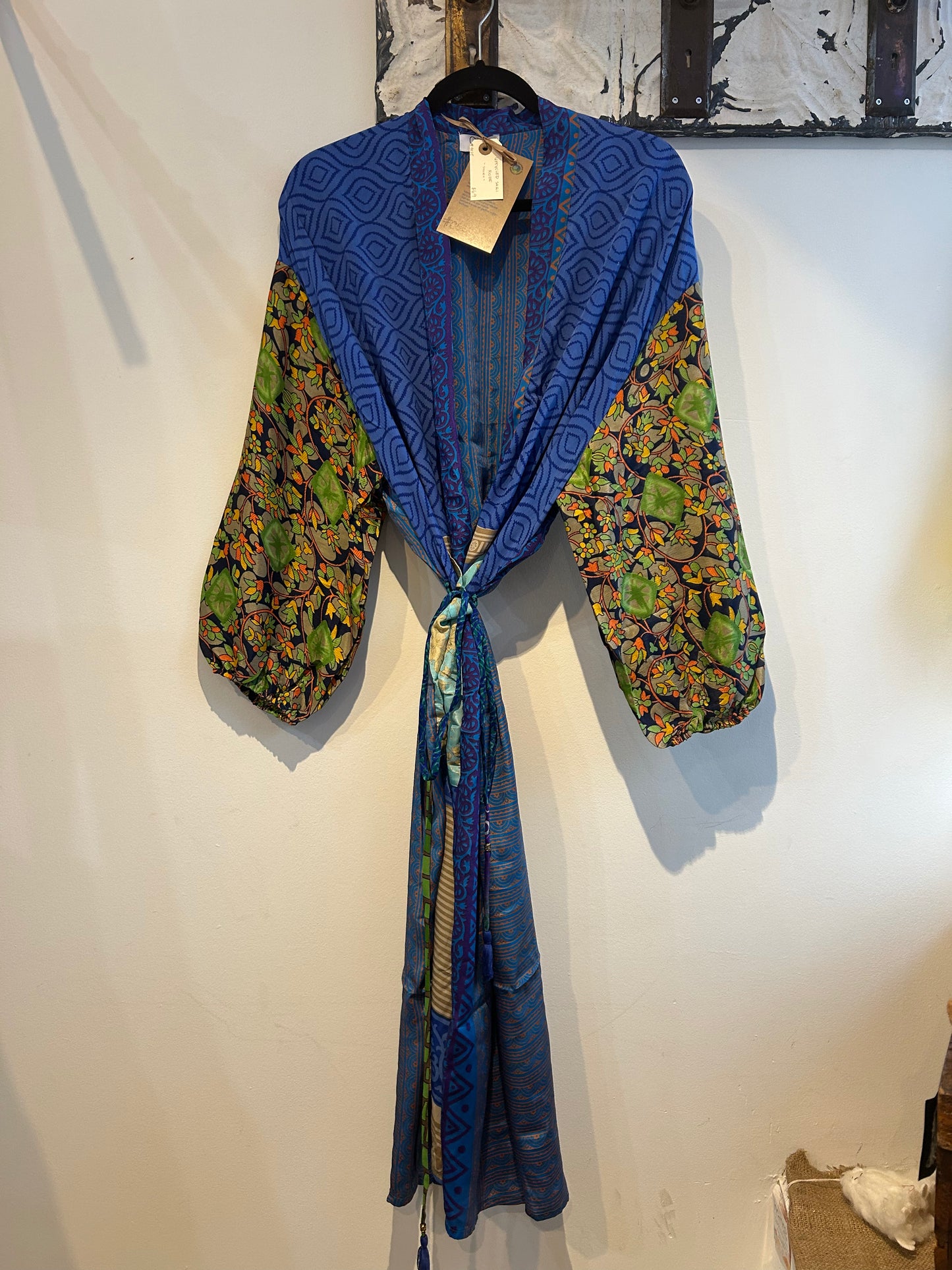 Upcycled Sari Robe - Short #C65