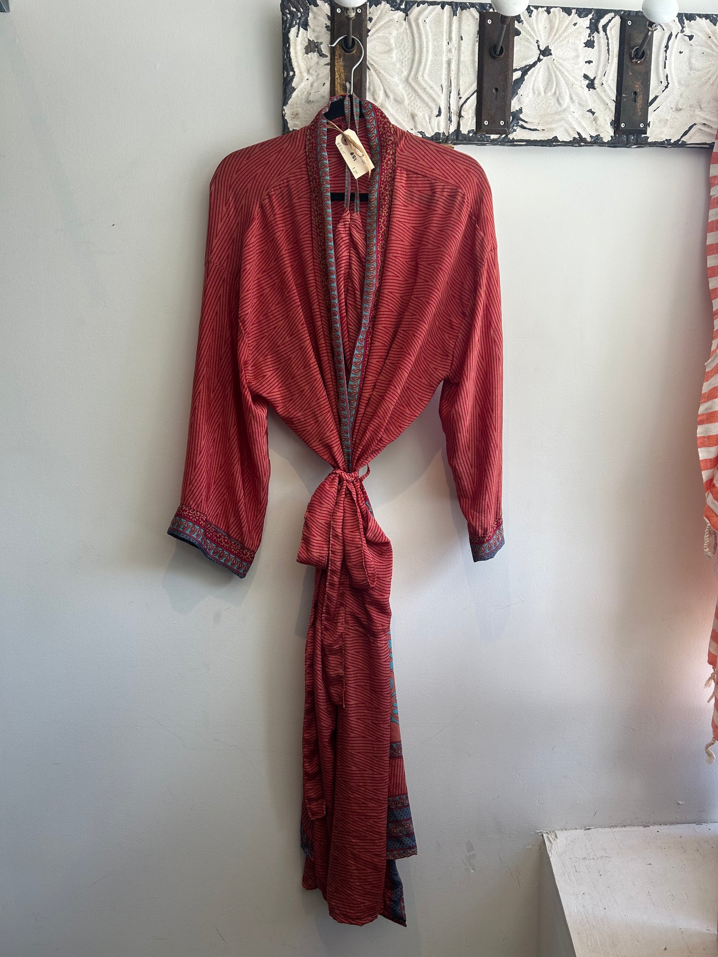 Upcycled Sari Robe - Long #S1