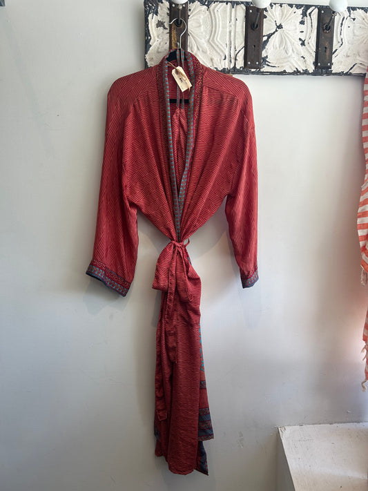 Upcycled Sari Robe - Long #S1
