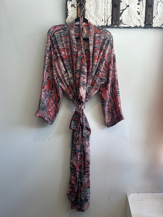 Upcycled Sari Robe - Long #S2