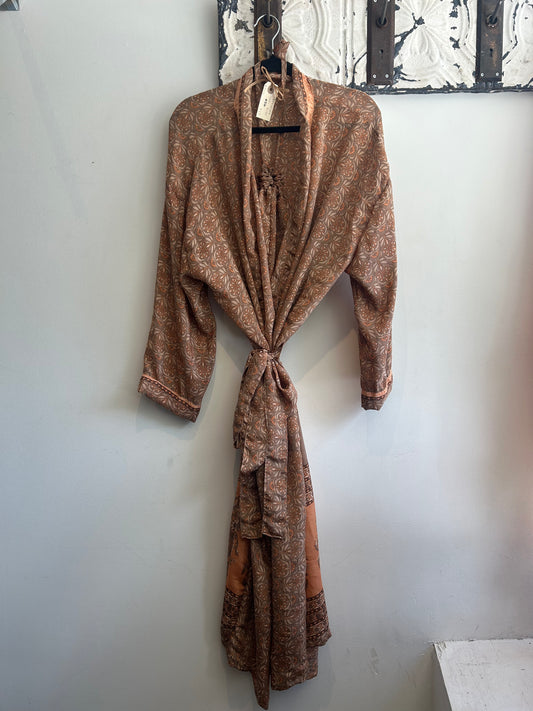 Upcycled Sari Robe - Long #S6